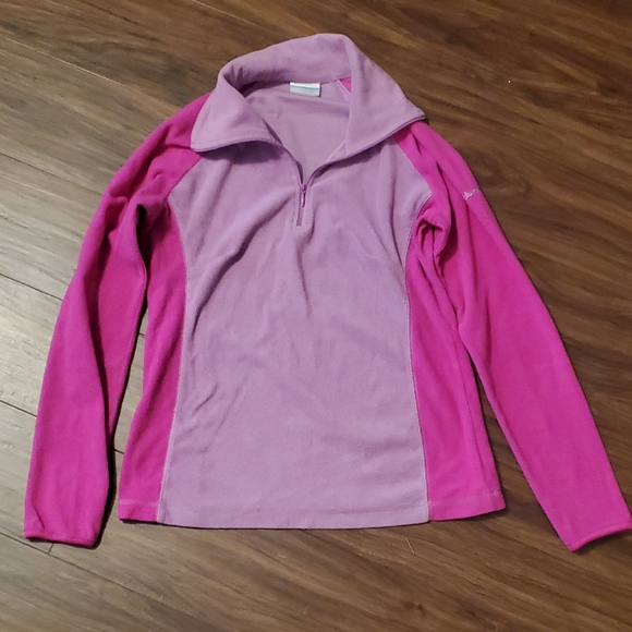 Columbia Tops - Columbia Women's Pink and Purple Fleece Top